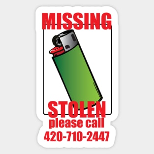 Missing In Action Sticker